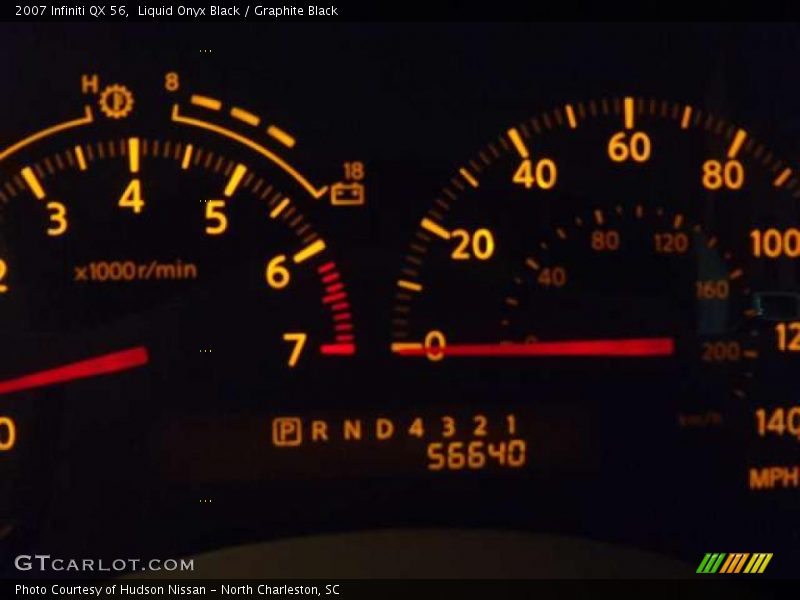 Liquid Onyx Black / Graphite Black 2007 Infiniti QX 56