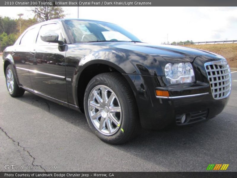 Brilliant Black Crystal Pearl / Dark Khaki/Light Graystone 2010 Chrysler 300 Touring