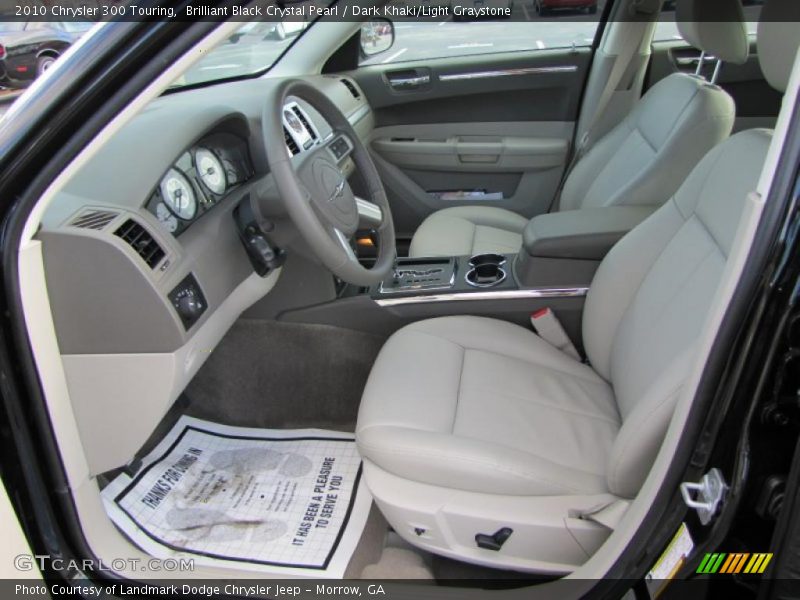 Brilliant Black Crystal Pearl / Dark Khaki/Light Graystone 2010 Chrysler 300 Touring