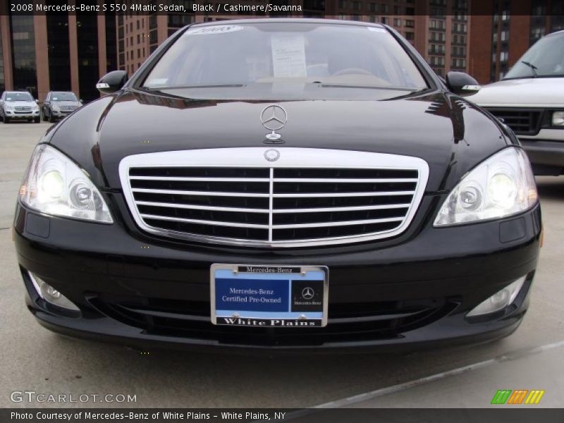Black / Cashmere/Savanna 2008 Mercedes-Benz S 550 4Matic Sedan