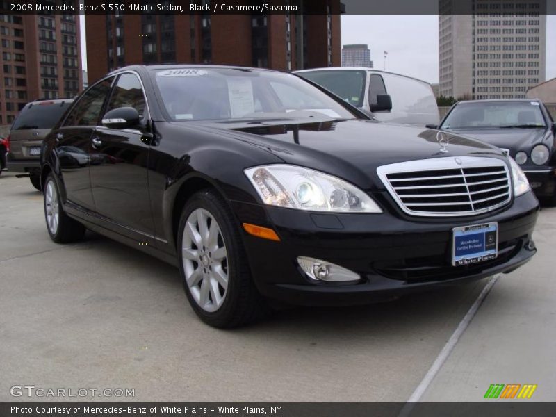 Black / Cashmere/Savanna 2008 Mercedes-Benz S 550 4Matic Sedan