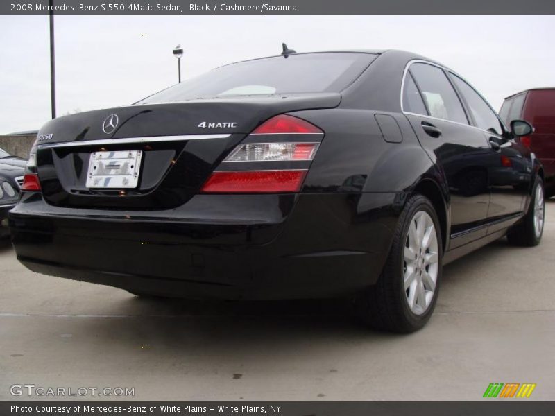 Black / Cashmere/Savanna 2008 Mercedes-Benz S 550 4Matic Sedan