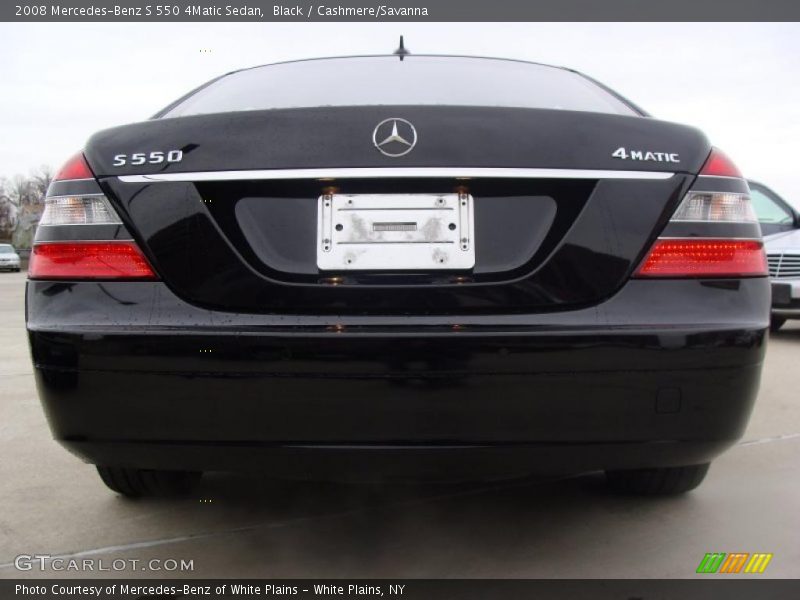 Black / Cashmere/Savanna 2008 Mercedes-Benz S 550 4Matic Sedan
