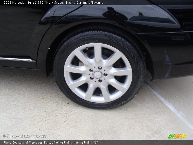 Black / Cashmere/Savanna 2008 Mercedes-Benz S 550 4Matic Sedan