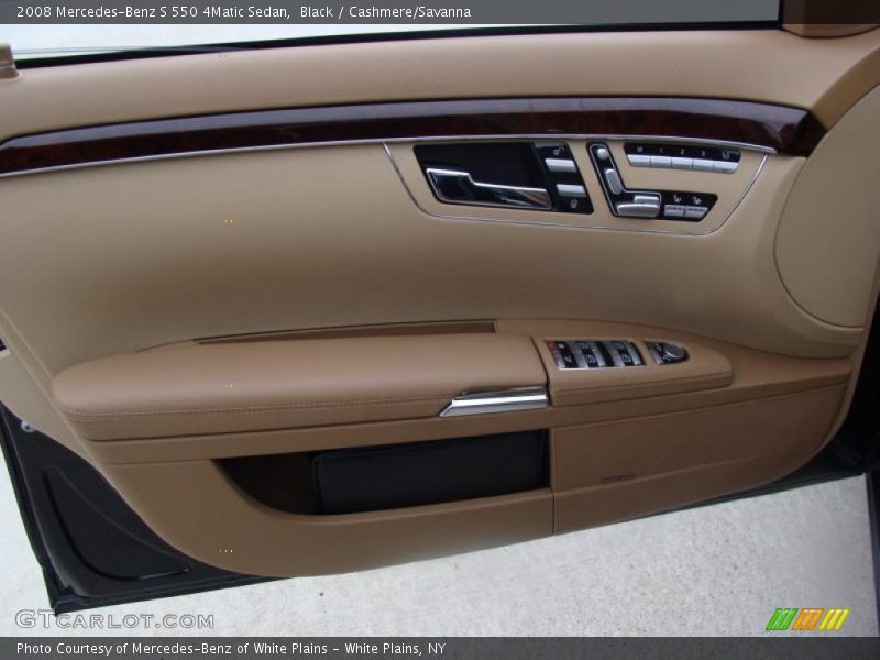 Black / Cashmere/Savanna 2008 Mercedes-Benz S 550 4Matic Sedan
