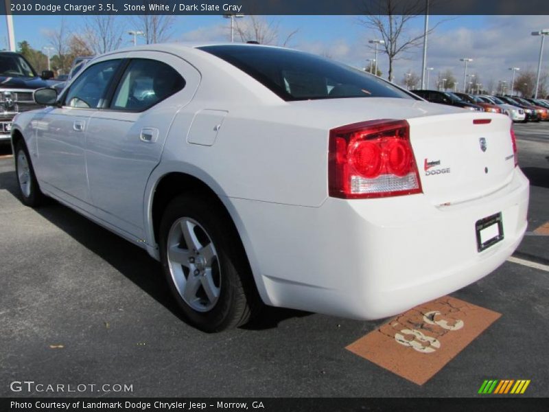 Stone White / Dark Slate Gray 2010 Dodge Charger 3.5L