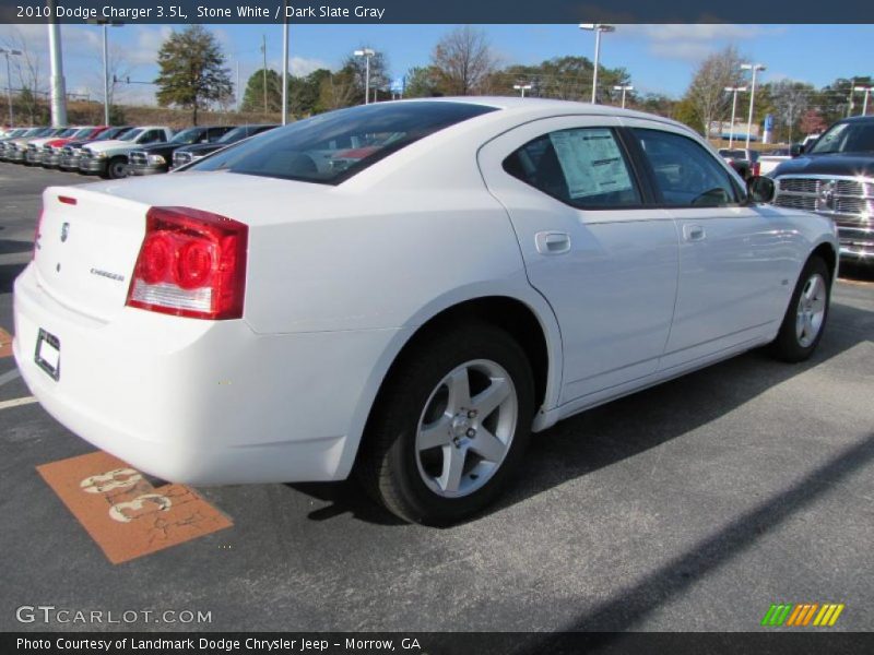 Stone White / Dark Slate Gray 2010 Dodge Charger 3.5L