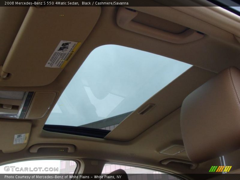 Black / Cashmere/Savanna 2008 Mercedes-Benz S 550 4Matic Sedan