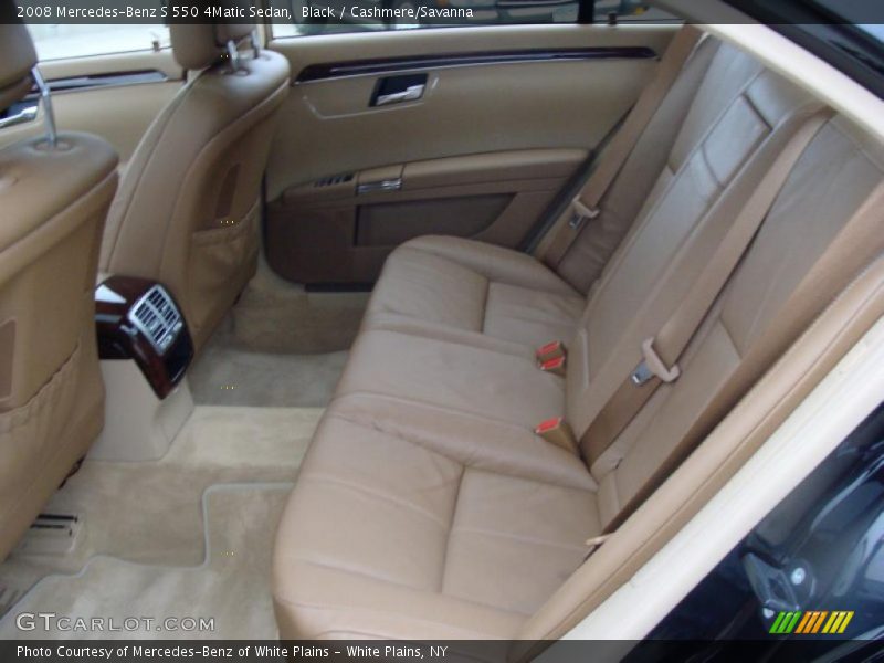 Black / Cashmere/Savanna 2008 Mercedes-Benz S 550 4Matic Sedan