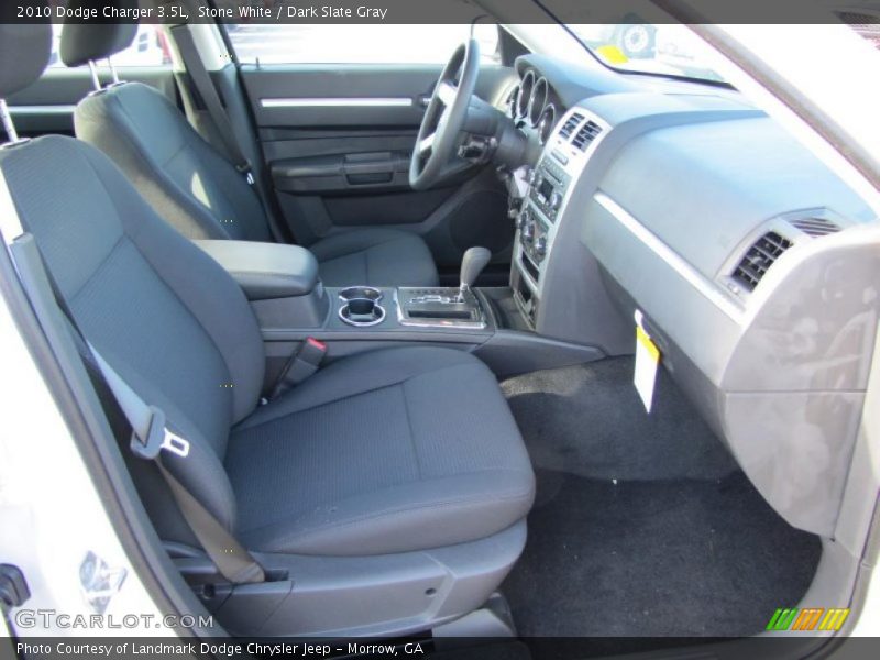 Stone White / Dark Slate Gray 2010 Dodge Charger 3.5L