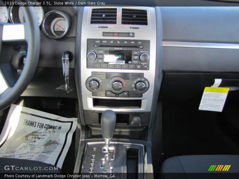 Stone White / Dark Slate Gray 2010 Dodge Charger 3.5L