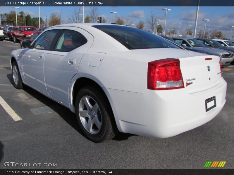 Stone White / Dark Slate Gray 2010 Dodge Charger 3.5L