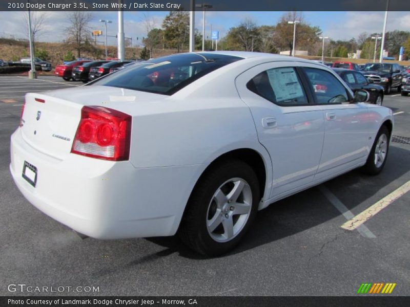 Stone White / Dark Slate Gray 2010 Dodge Charger 3.5L