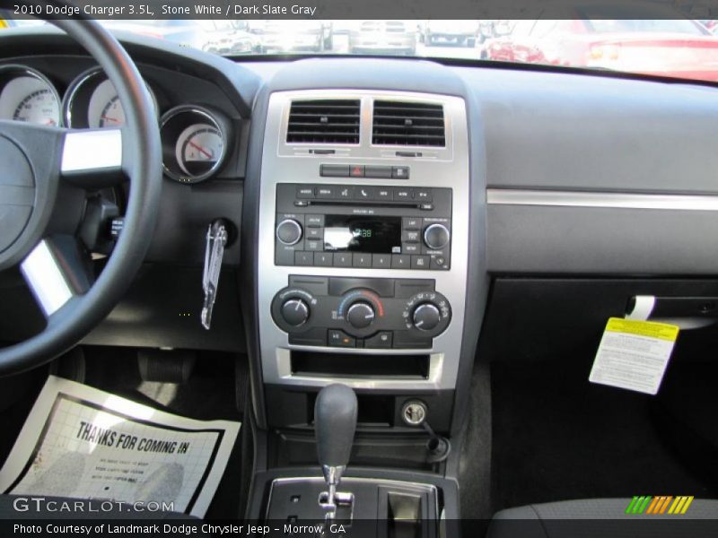 Stone White / Dark Slate Gray 2010 Dodge Charger 3.5L