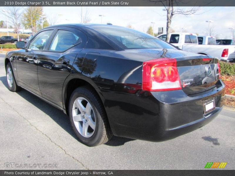 Brilliant Black Crystal Pearl / Dark Slate Gray 2010 Dodge Charger 3.5L