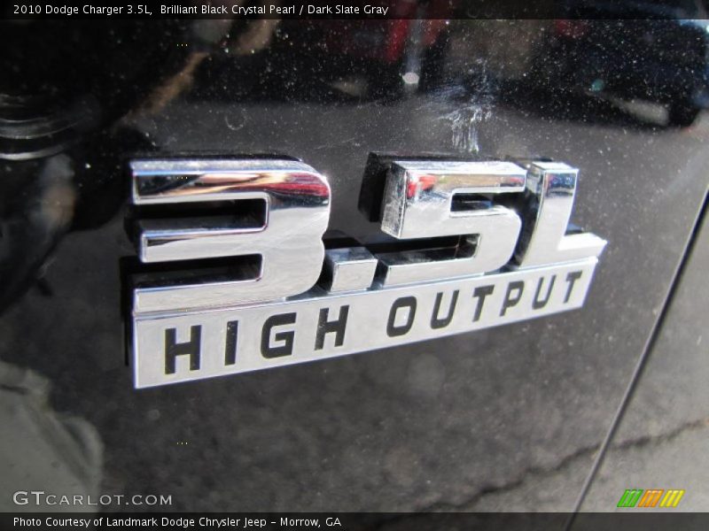 Brilliant Black Crystal Pearl / Dark Slate Gray 2010 Dodge Charger 3.5L