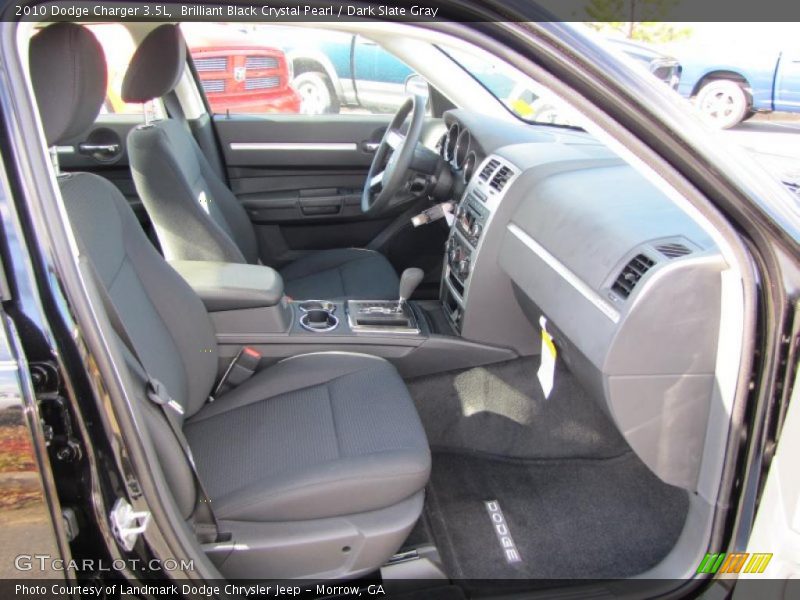 Brilliant Black Crystal Pearl / Dark Slate Gray 2010 Dodge Charger 3.5L