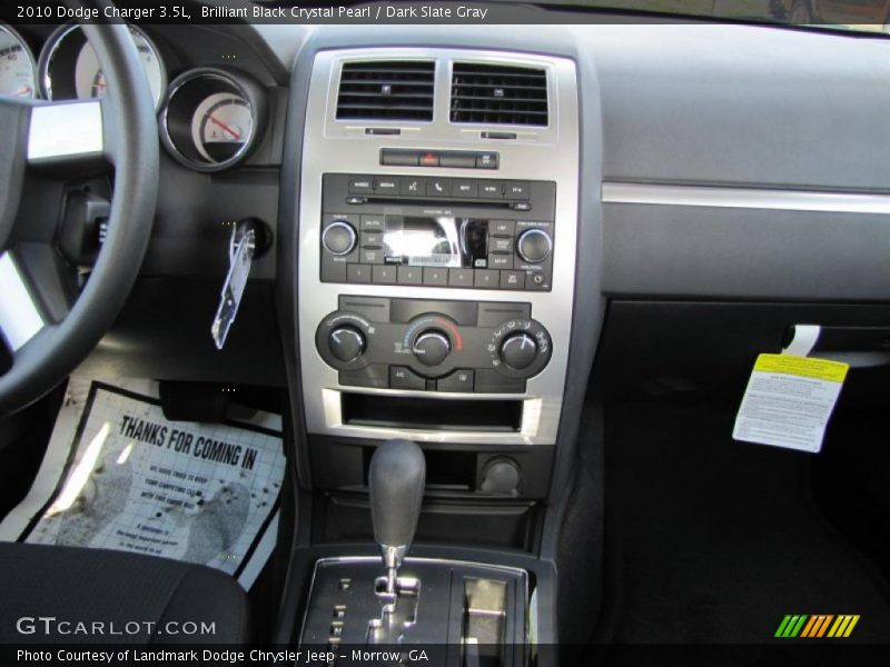 Brilliant Black Crystal Pearl / Dark Slate Gray 2010 Dodge Charger 3.5L