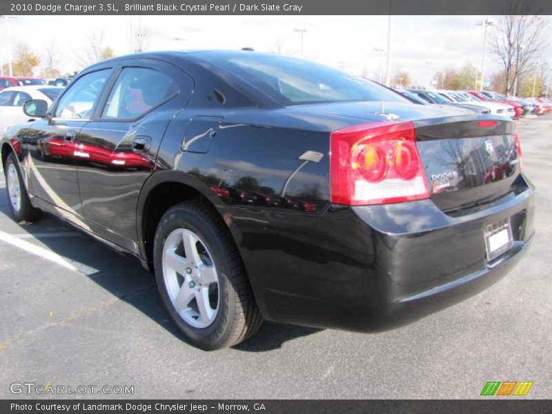 Brilliant Black Crystal Pearl / Dark Slate Gray 2010 Dodge Charger 3.5L