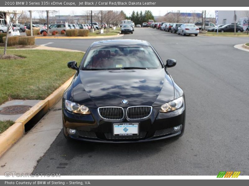 Jet Black / Coral Red/Black Dakota Leather 2010 BMW 3 Series 335i xDrive Coupe