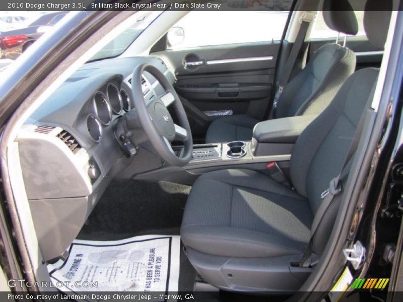 Brilliant Black Crystal Pearl / Dark Slate Gray 2010 Dodge Charger 3.5L