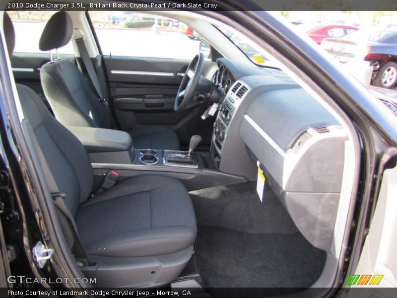 Brilliant Black Crystal Pearl / Dark Slate Gray 2010 Dodge Charger 3.5L