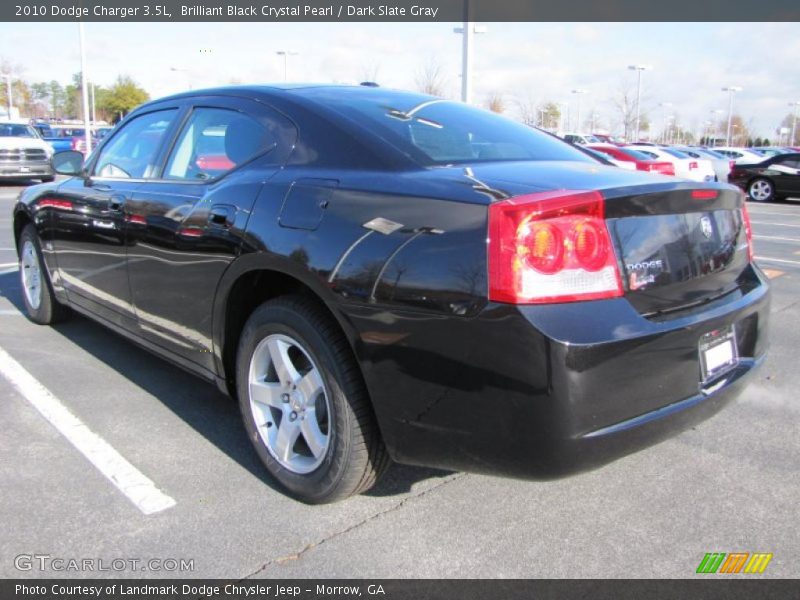 Brilliant Black Crystal Pearl / Dark Slate Gray 2010 Dodge Charger 3.5L