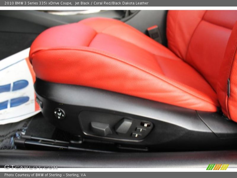 Jet Black / Coral Red/Black Dakota Leather 2010 BMW 3 Series 335i xDrive Coupe