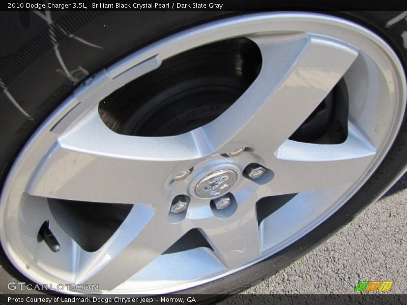 Brilliant Black Crystal Pearl / Dark Slate Gray 2010 Dodge Charger 3.5L