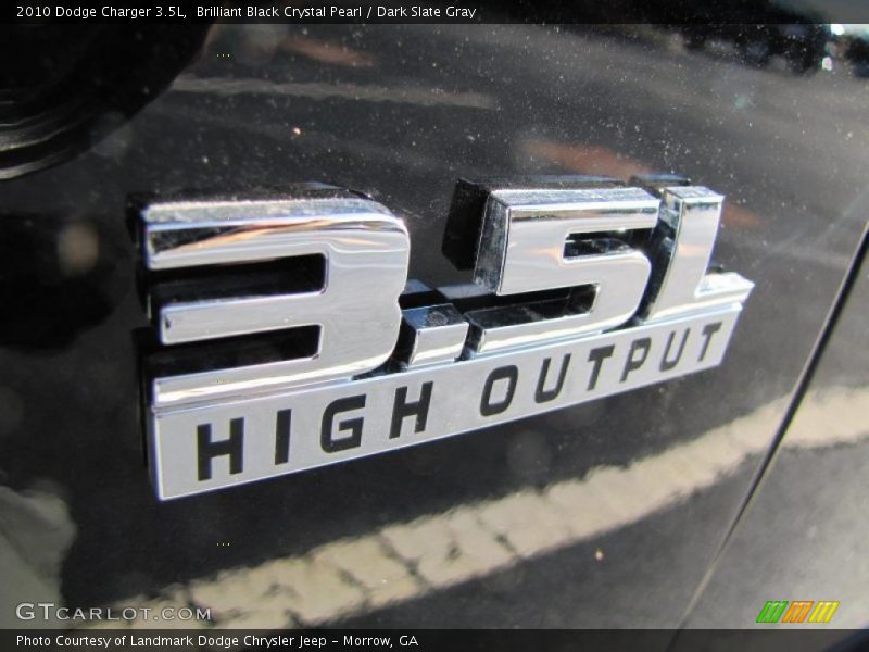 Brilliant Black Crystal Pearl / Dark Slate Gray 2010 Dodge Charger 3.5L