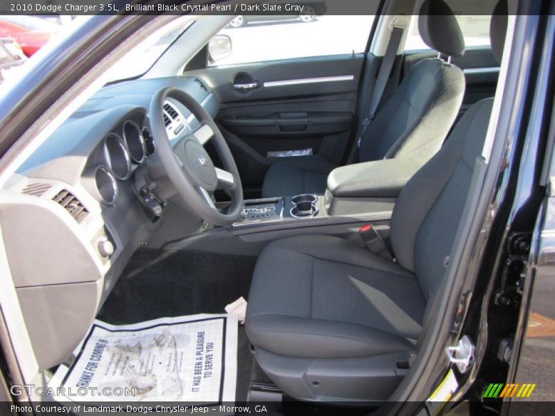 Brilliant Black Crystal Pearl / Dark Slate Gray 2010 Dodge Charger 3.5L