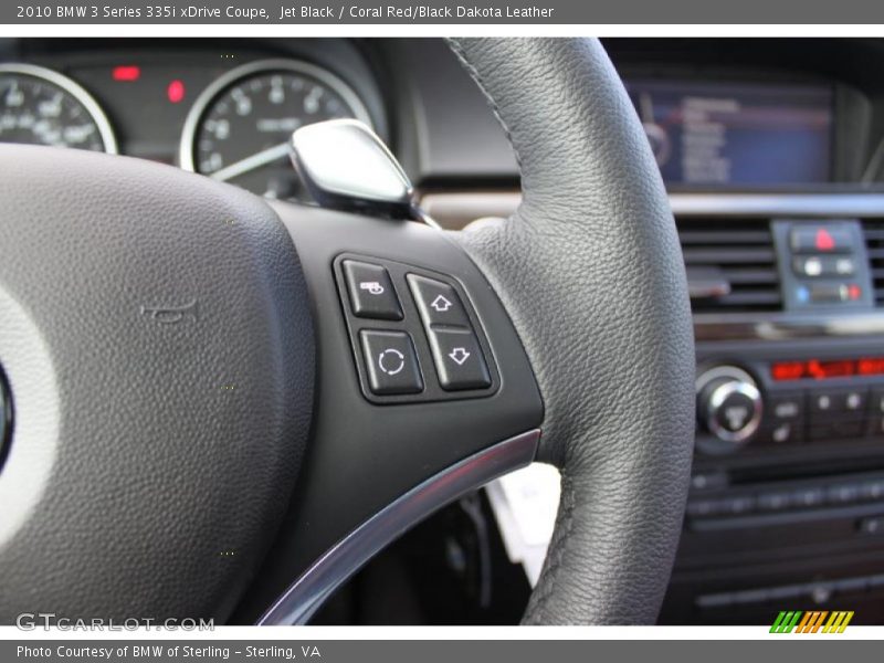 Jet Black / Coral Red/Black Dakota Leather 2010 BMW 3 Series 335i xDrive Coupe