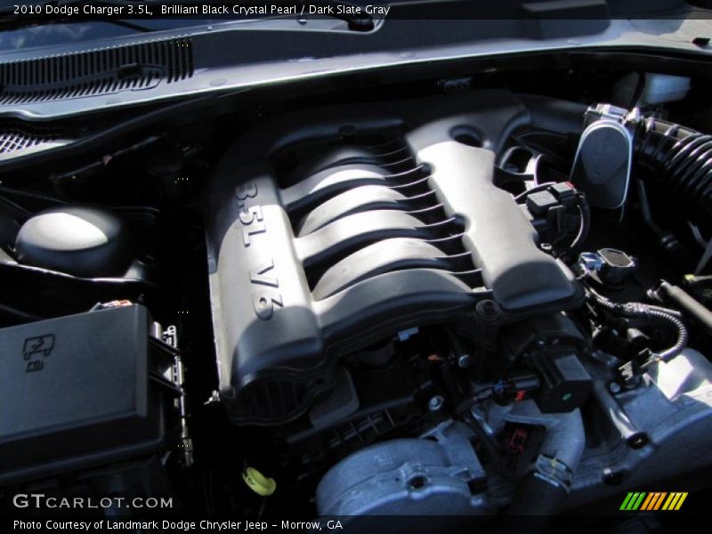 Brilliant Black Crystal Pearl / Dark Slate Gray 2010 Dodge Charger 3.5L