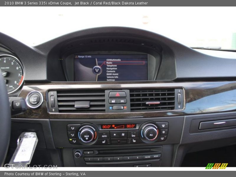 Jet Black / Coral Red/Black Dakota Leather 2010 BMW 3 Series 335i xDrive Coupe