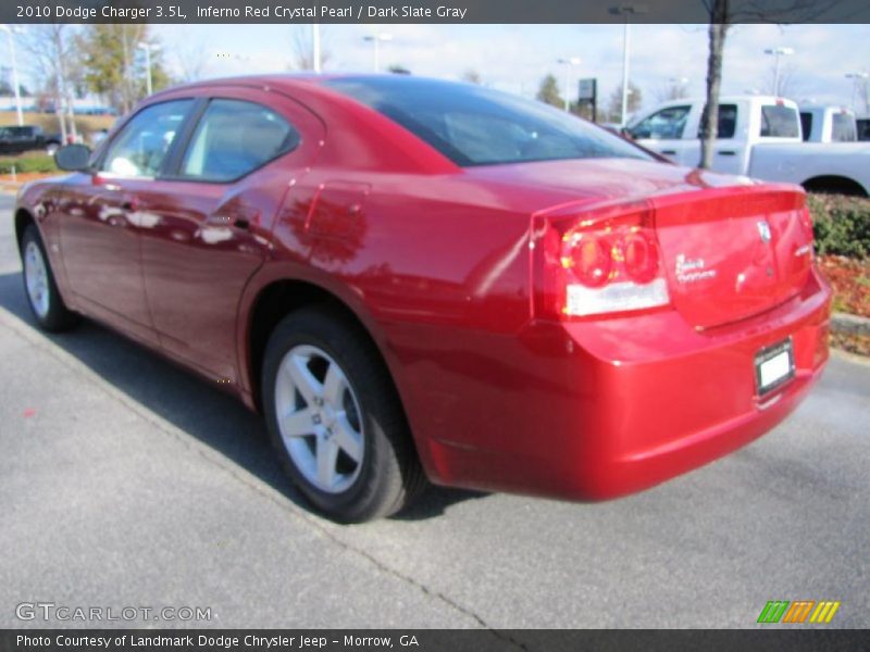 Inferno Red Crystal Pearl / Dark Slate Gray 2010 Dodge Charger 3.5L