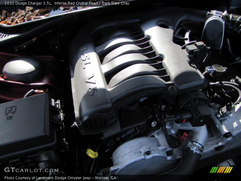 Inferno Red Crystal Pearl / Dark Slate Gray 2010 Dodge Charger 3.5L
