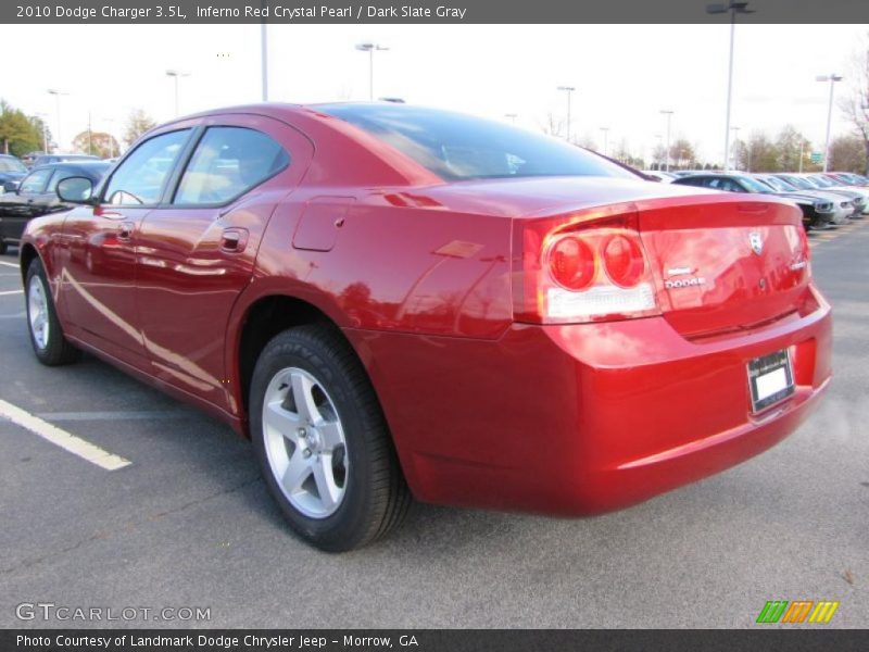 Inferno Red Crystal Pearl / Dark Slate Gray 2010 Dodge Charger 3.5L