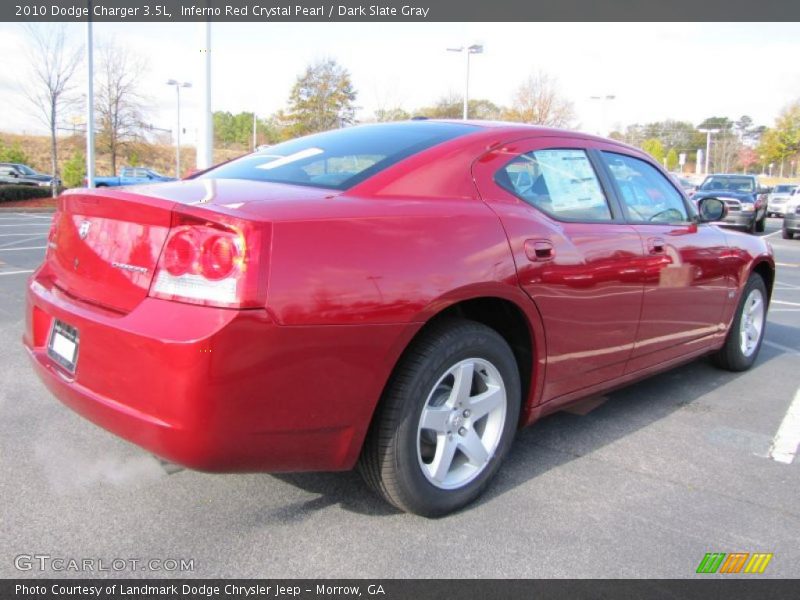 Inferno Red Crystal Pearl / Dark Slate Gray 2010 Dodge Charger 3.5L