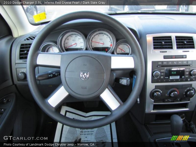 Inferno Red Crystal Pearl / Dark Slate Gray 2010 Dodge Charger 3.5L