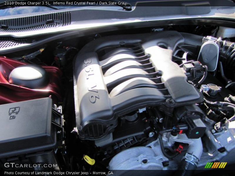 Inferno Red Crystal Pearl / Dark Slate Gray 2010 Dodge Charger 3.5L