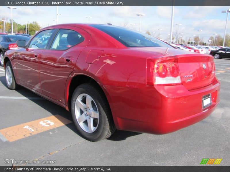 Inferno Red Crystal Pearl / Dark Slate Gray 2010 Dodge Charger 3.5L