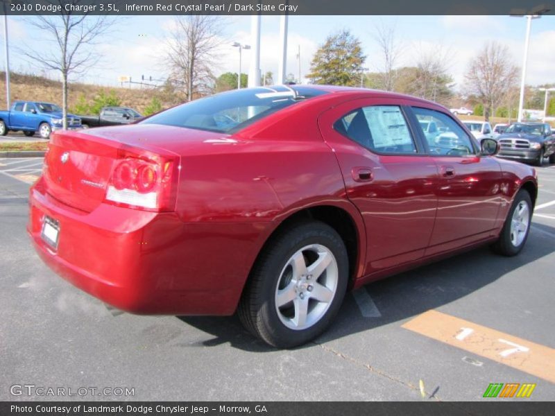 Inferno Red Crystal Pearl / Dark Slate Gray 2010 Dodge Charger 3.5L