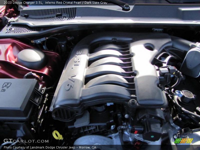 Inferno Red Crystal Pearl / Dark Slate Gray 2010 Dodge Charger 3.5L