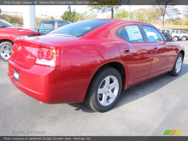 Inferno Red Crystal Pearl / Dark Slate Gray 2010 Dodge Charger SE