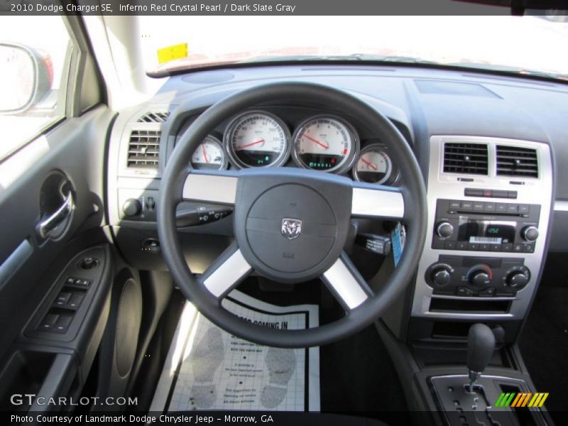 Inferno Red Crystal Pearl / Dark Slate Gray 2010 Dodge Charger SE