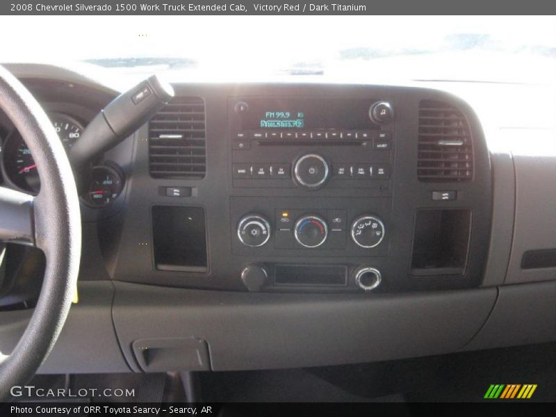 Victory Red / Dark Titanium 2008 Chevrolet Silverado 1500 Work Truck Extended Cab