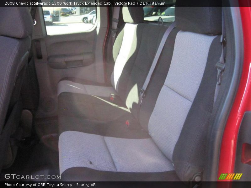 Victory Red / Dark Titanium 2008 Chevrolet Silverado 1500 Work Truck Extended Cab