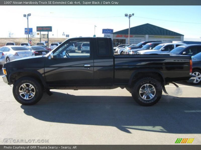 Super Black / Dark Gray 1997 Nissan Hardbody Truck SE Extended Cab 4x4