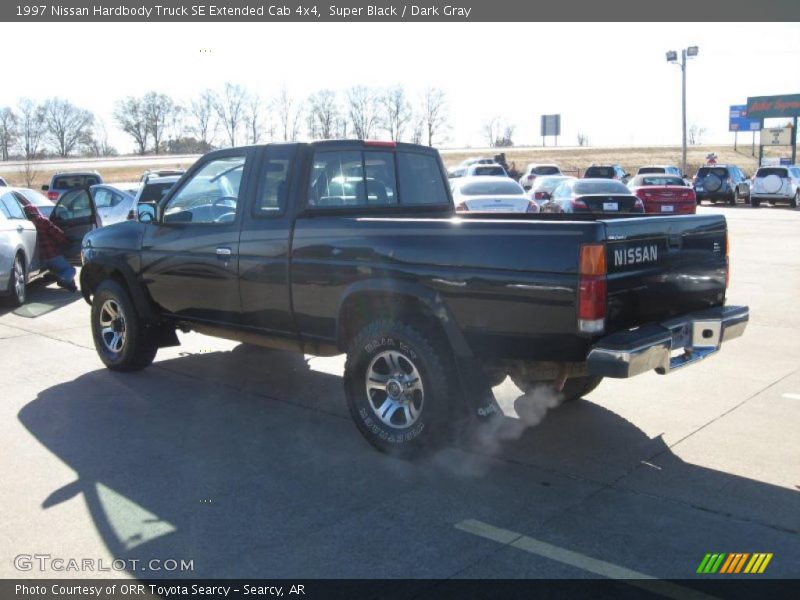 Super Black / Dark Gray 1997 Nissan Hardbody Truck SE Extended Cab 4x4