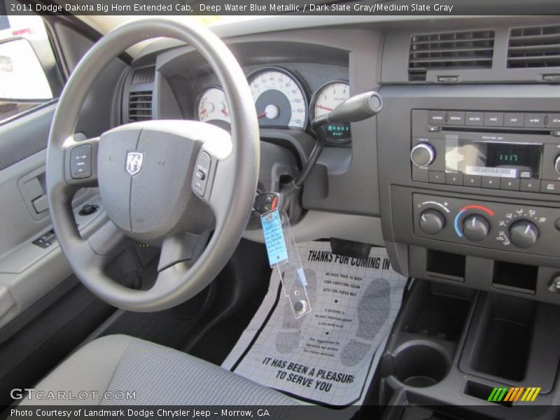  2011 Dakota Big Horn Extended Cab Dark Slate Gray/Medium Slate Gray Interior